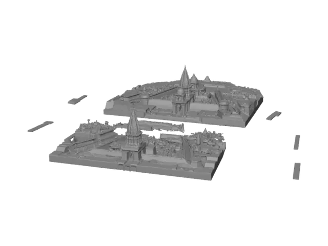 3D model for Riverfront Temple Complex