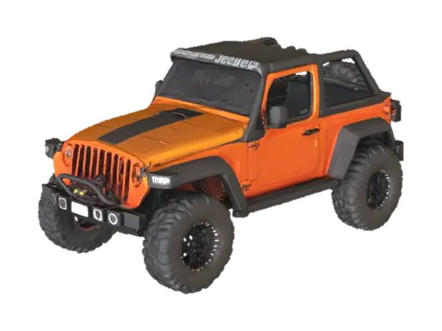 baja racing jeep - Fourwheeldrive 3D model, vytvořený pomocí AI