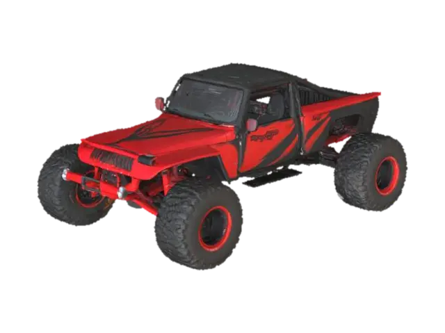 baja racing jeep - Fourwheeldrive 3D model, vytvořený pomocí AI