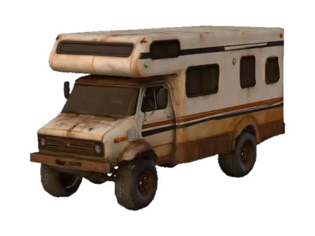 extreme detail perfect realism rally racing RV 3D model, vytvořený pomocí AI