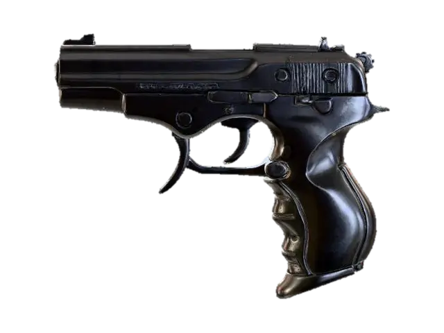 3D model for Black Tactical Pistol