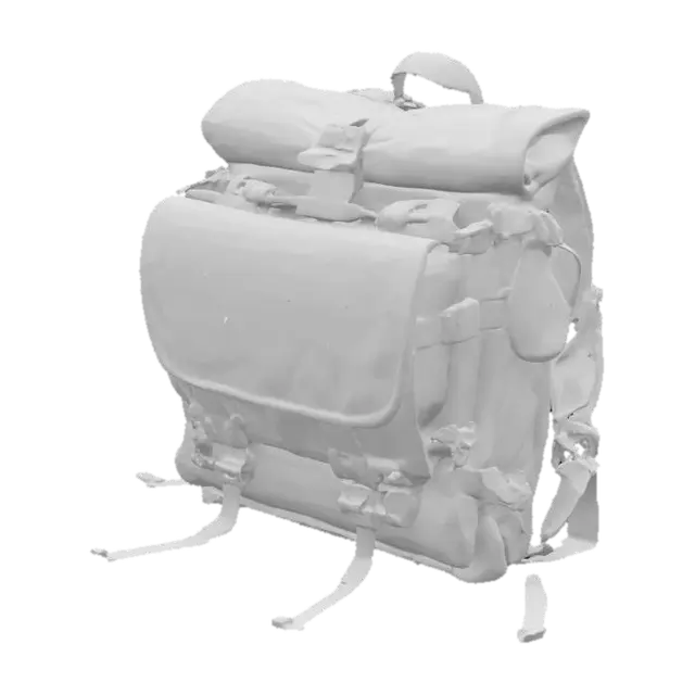 3D model for Army Backpack Displayed on Table