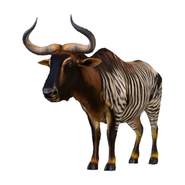 3D model for realistic wildebeest 
