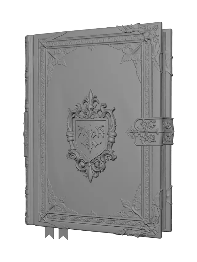 3D model for Crimson Dragon Grimoire
