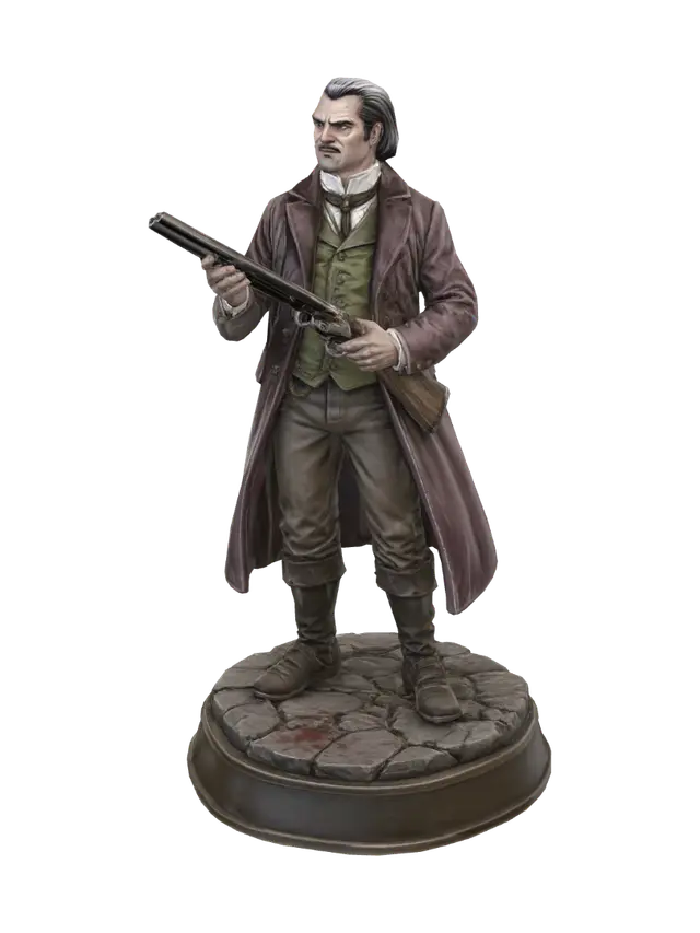 3D model for Gunslinger on the Cobblestone Pedestal