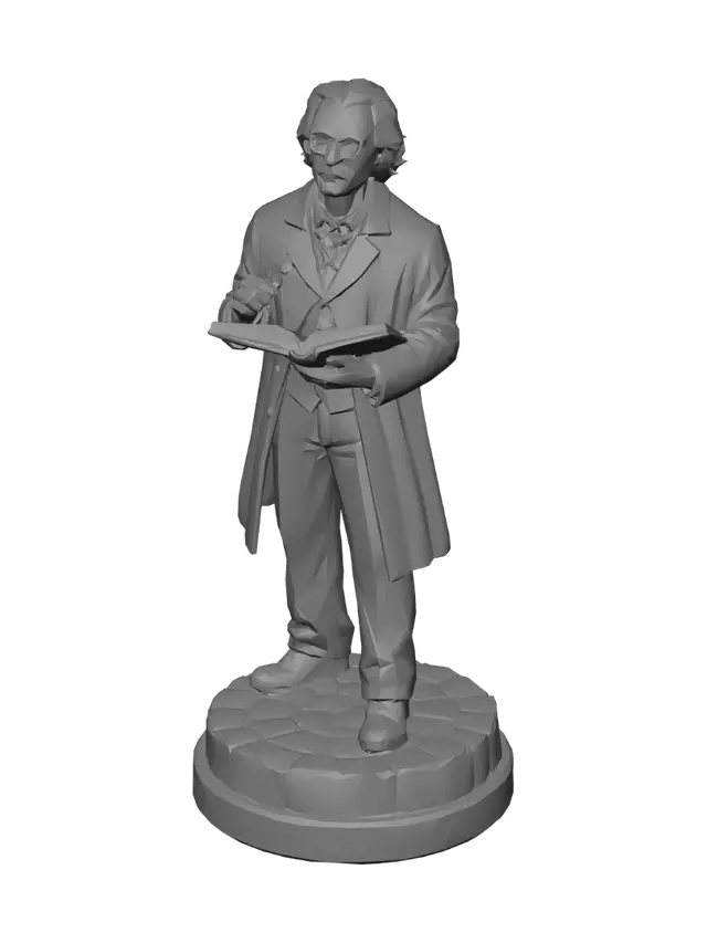 3D model for The Bookish Sage