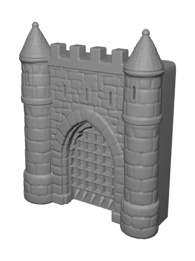 3D model for Twin-Towered Castle Gate