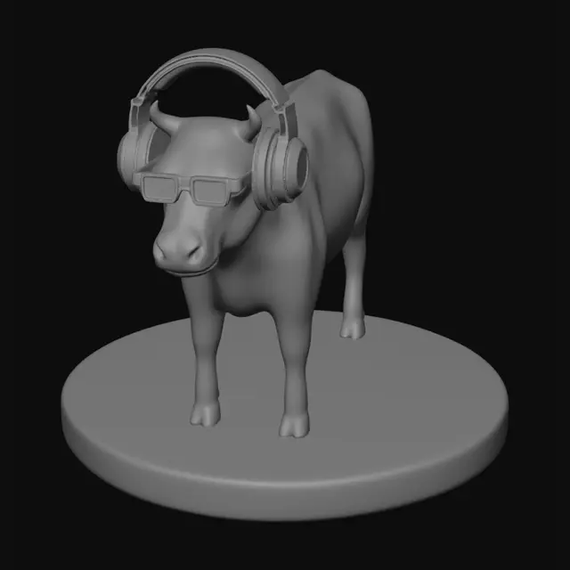 3D model for Neon DJ Bull