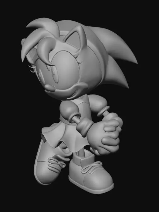 3D model for Amy Rose in Action