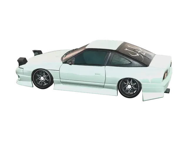Low-Poly 240Sx - Lowpolyart 3D model, vytvořený pomocí AI