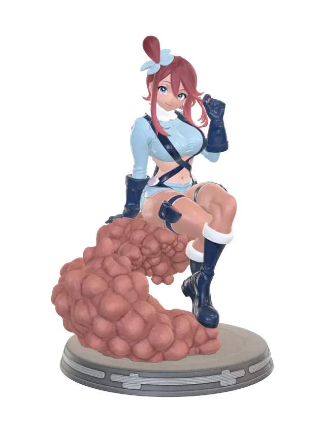 Bubblegum Sky Serenade 3D model, vytvořený pomocí AI
