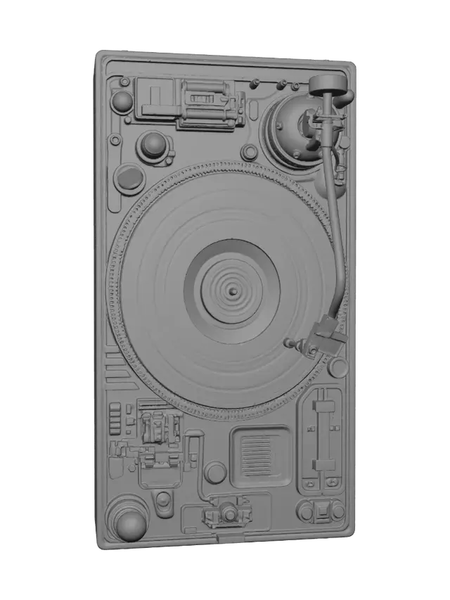 3D model for Gilded Groove Turntable
