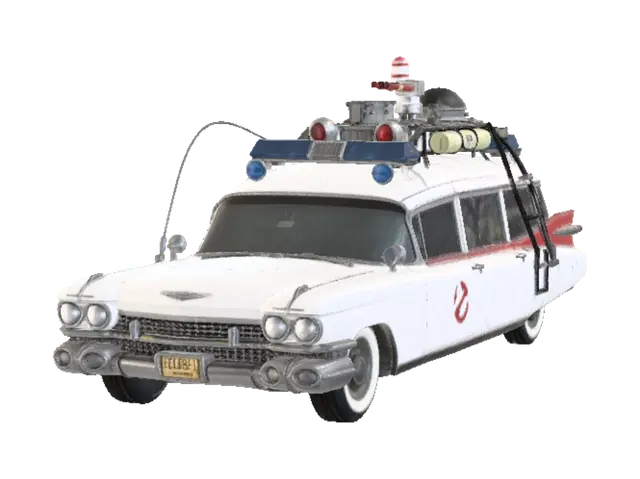 Ecto-1 - Paranormal 3D model, vytvořený pomocí AI
