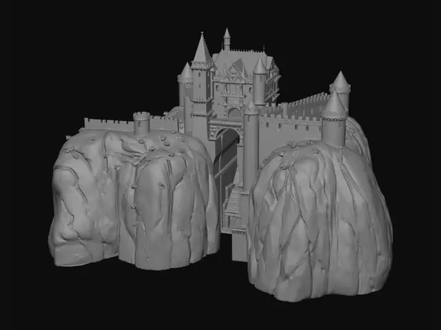 3D model for Stadtor mit hängebrücke