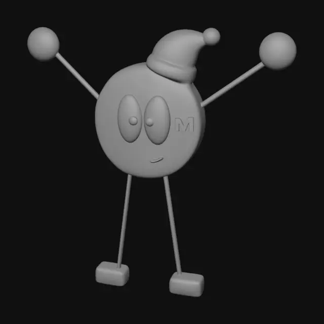 3D model for Green Santa Ball