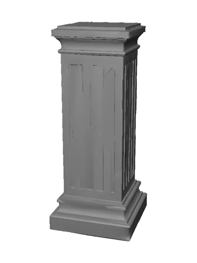 3D model for Ivory Marble Pedestal