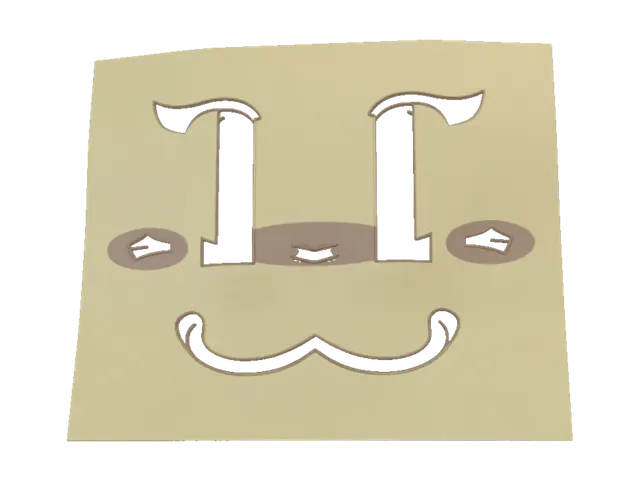 stickynote (female) - Note 3D-model, gegenereerd door AI
