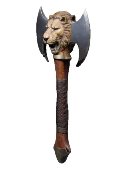 Lion Axe - Mesh 3D model, vytvořený pomocí AI