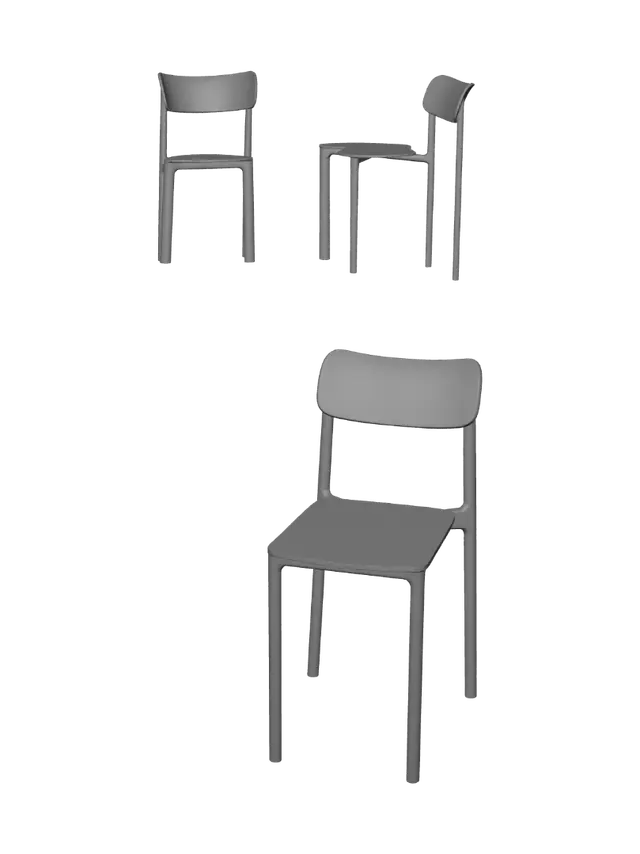 3D model for Silla Multifuncional Dimensiones