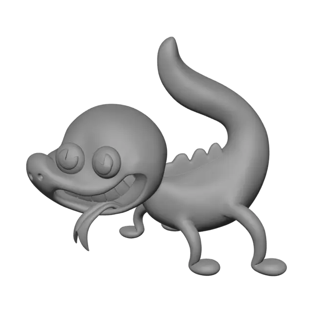 3D model for Goofy Green Dino