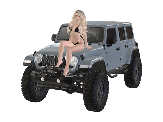 Offroad Modeling - Jeep 3D model, vytvořený pomocí AI