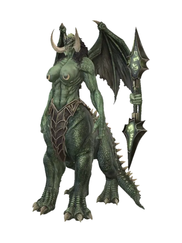 Verdant Infernal Warlord - Fourlegged 3D model, vytvořený pomocí AI
