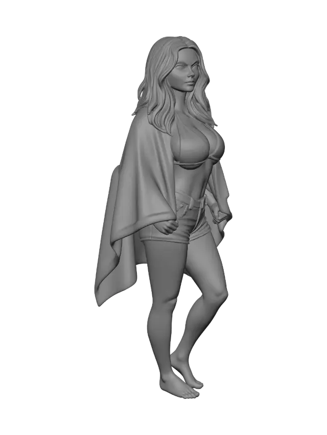 3D model for Patriotic Beach Portrait