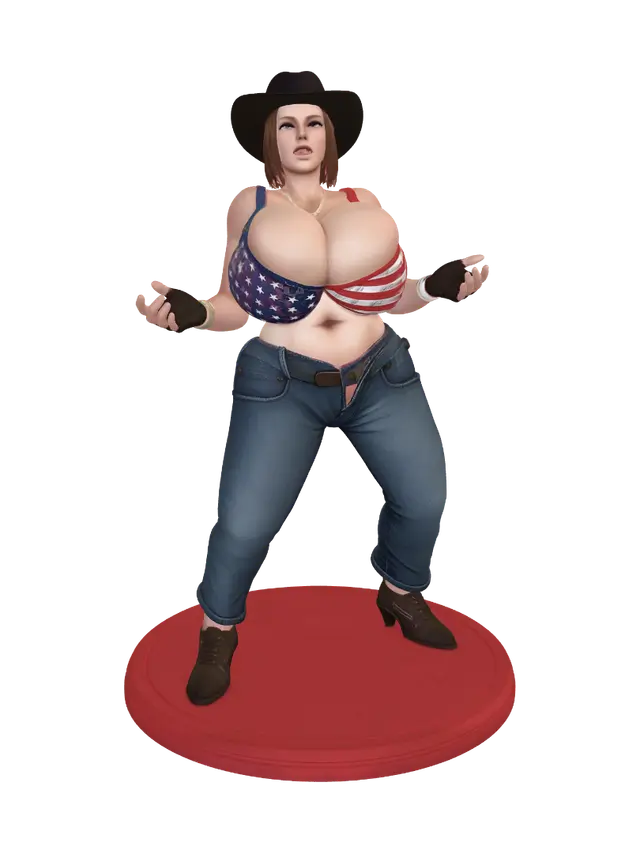 3D model for Stars and Stripes Frontierswoman