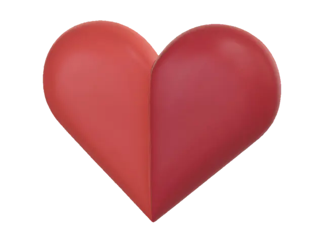 3D model for Two-Tone Heart