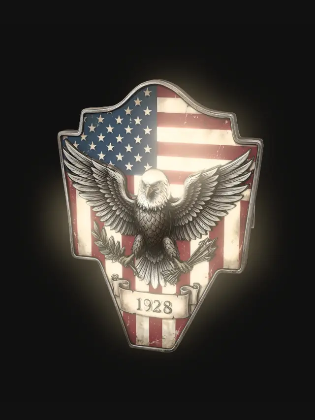 3D model for American Eagle Shield 1928