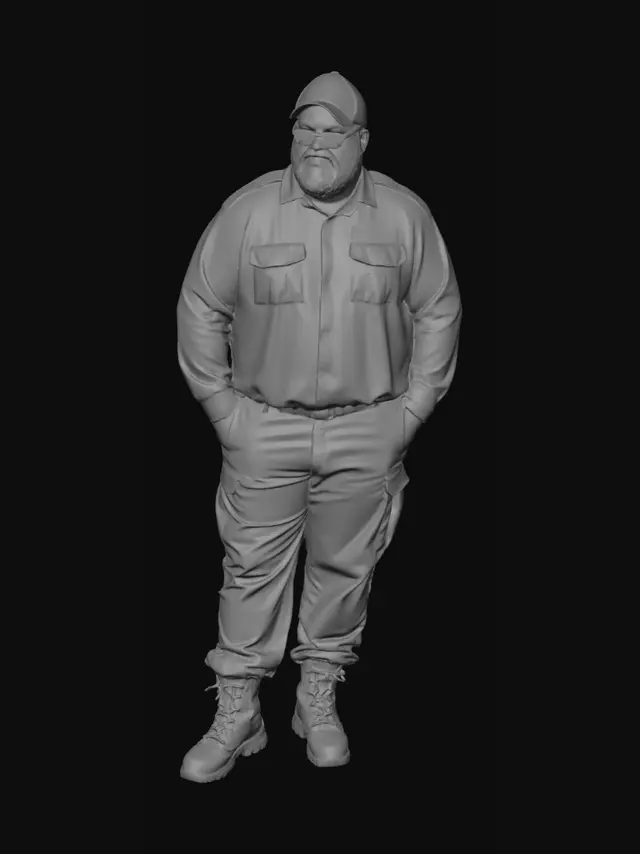 3D model for Security Guard at the Entrance