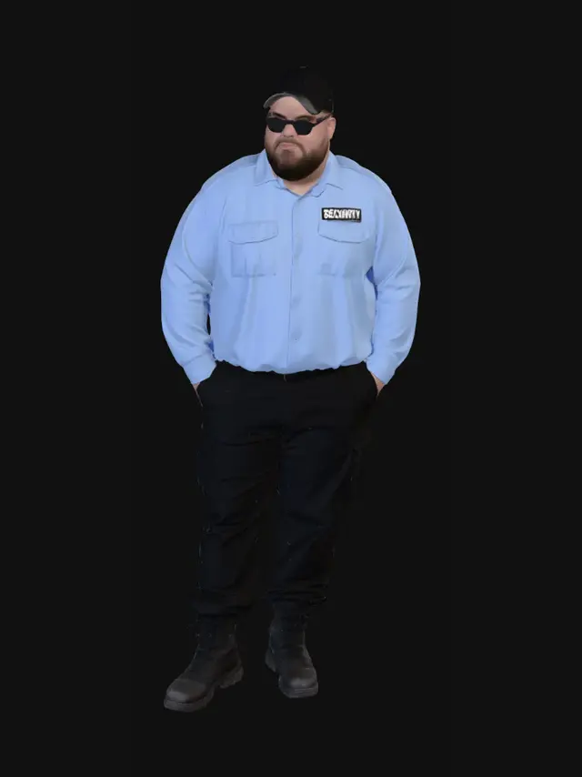 3D model for Security Guard at the Entrance