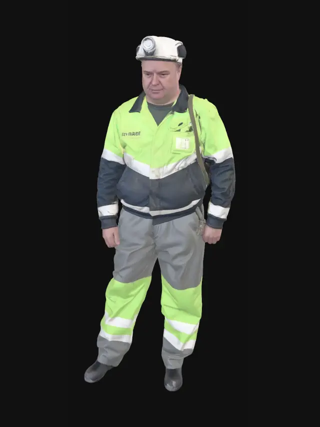 3D model for High-Visibility Safety Worker