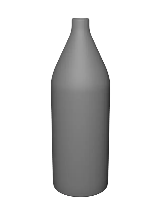 3D model for Tall Clear Bottle with Narrow Neck