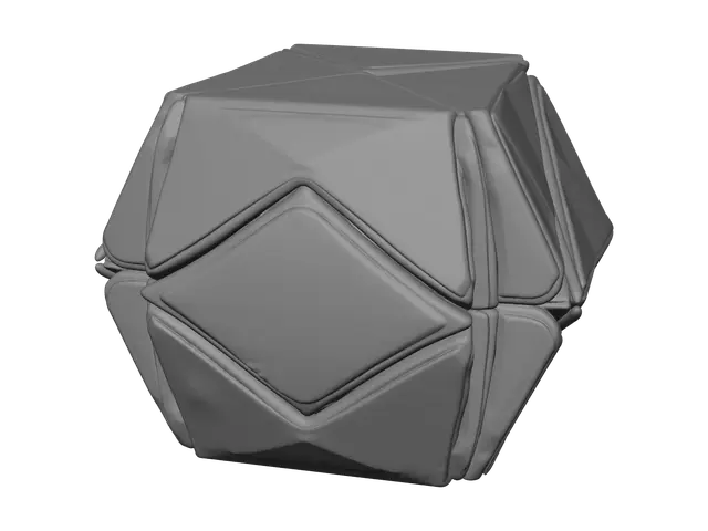 3D model for Low-Poly Hexagonal Prism