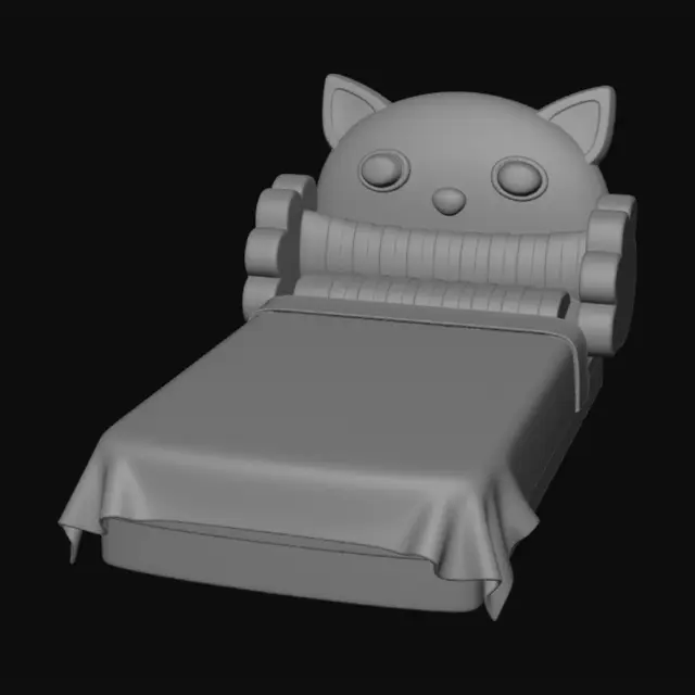 3D model for Nightfall Kitty Bed