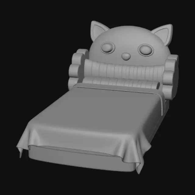 3D model for Nightfall Kitty Bed