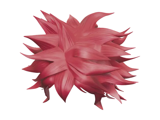 3D model for Low-Poly Anime Boy Hair