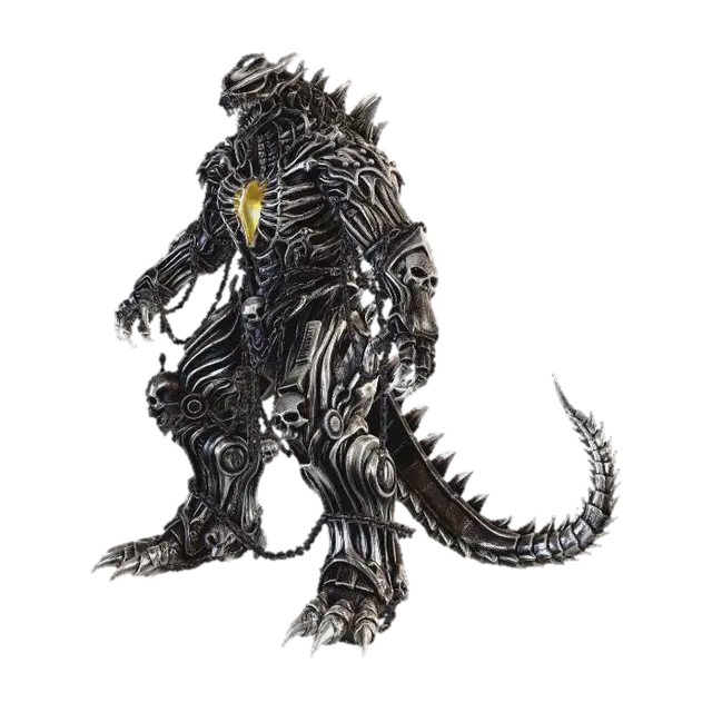 Emberbound Colossus - Ghostrider 3D model, vytvořený pomocí AI