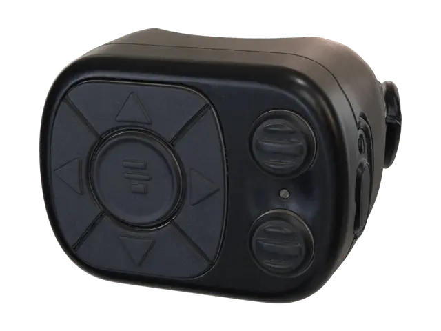 3D model for Buttoned Black Gadget on Wood Floor