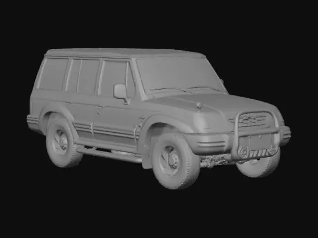 3D model for Hyundai Turbo Wagon on the street
