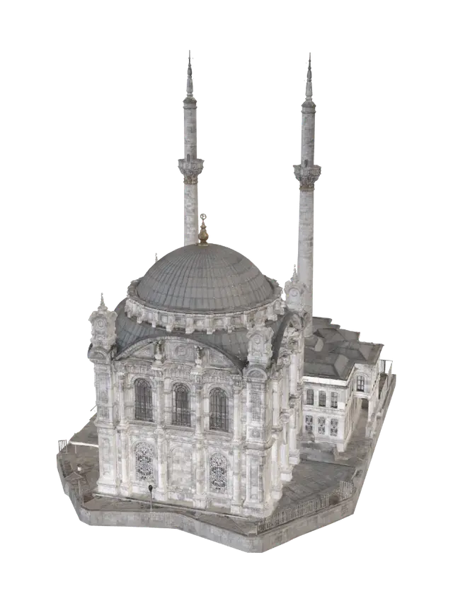 3D model for Ortaköy Mosque by the Bosphorus