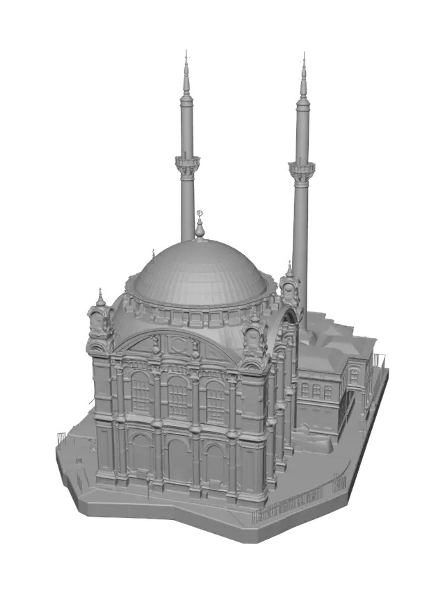 3D model for Ortaköy Mosque by the Bosphorus