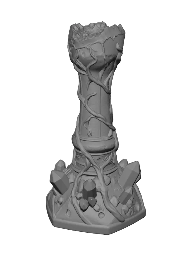 3D model for Vine-Wrapped Amethyst Spire
