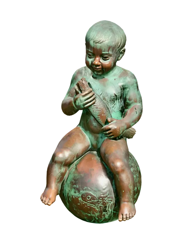 3D model for Baby on a Globe with Fish