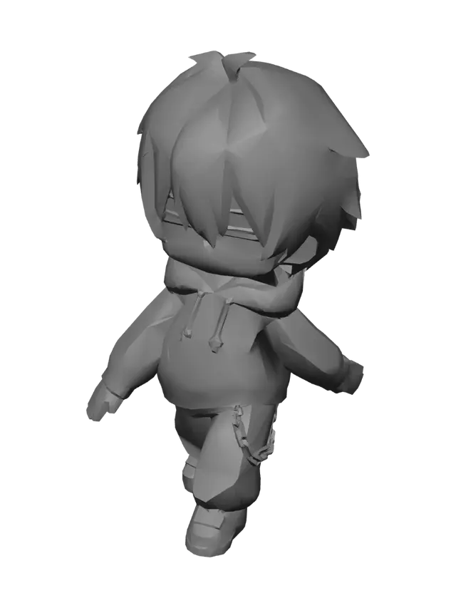 3D model for Midnight Hoodie