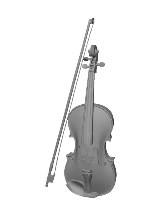 3D model for Violin with Bow