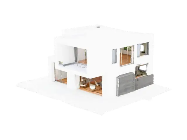 modernes einfamilienhaus - Contemporary 的 AI 生成 3D 模型