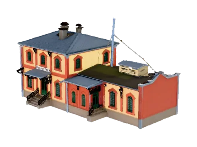 old machines factory 3D model, vytvořený pomocí AI