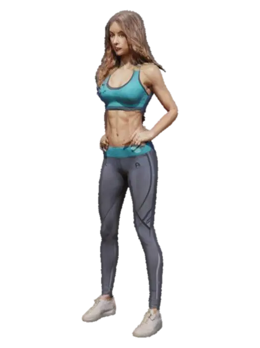 Fitness Vibes - Active 3D model, vytvořený pomocí AI